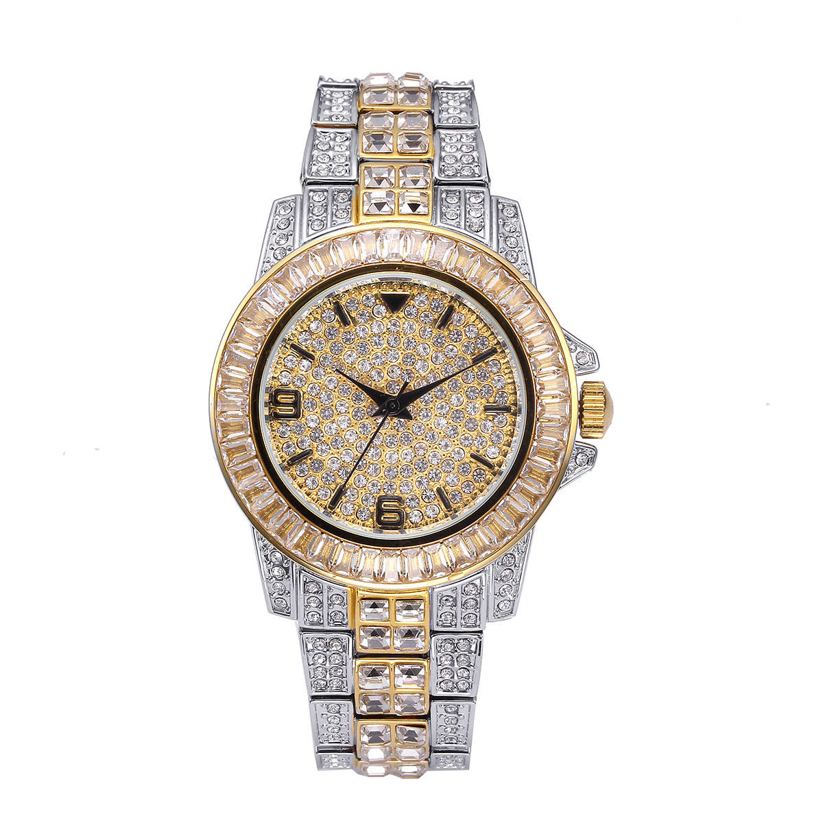 Luxury Watch Gold - Luxury Full Stone Quartz Watches for