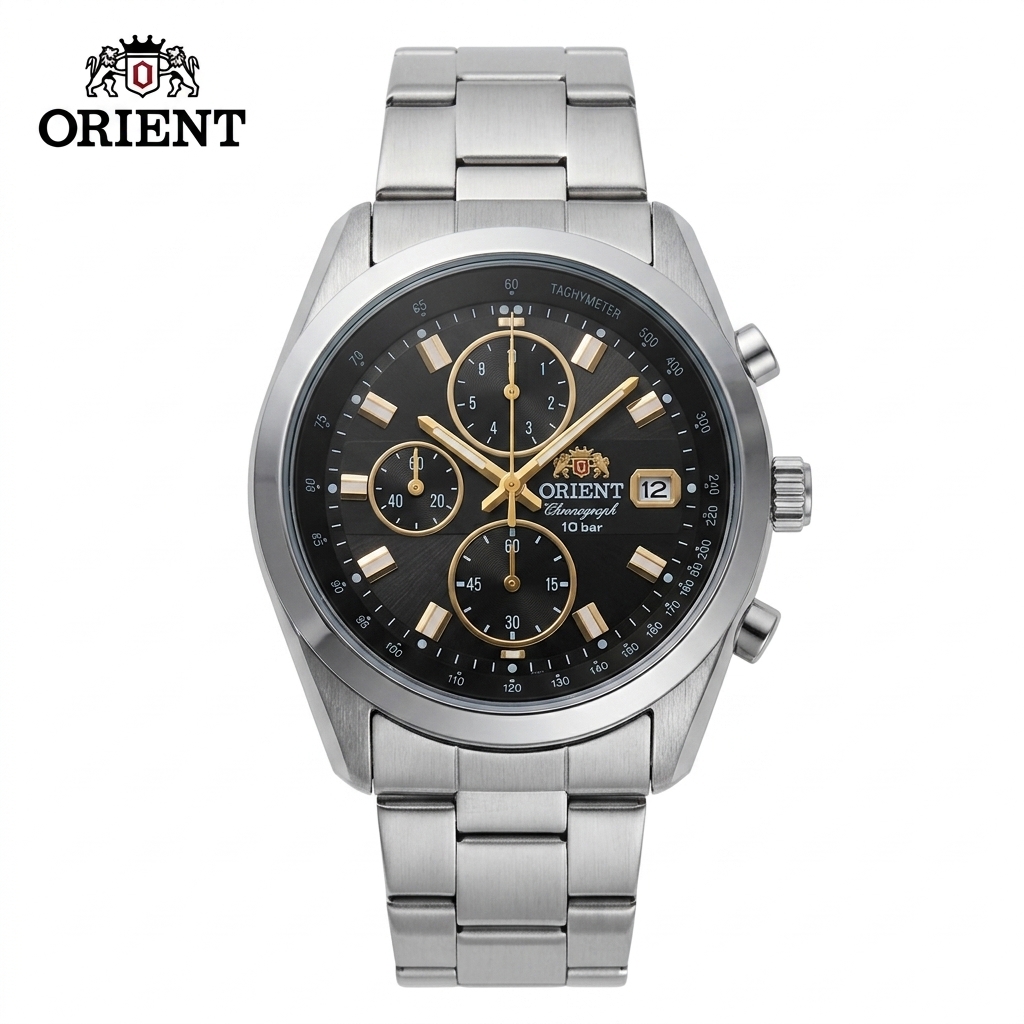 Open Heart Watch - Orient Men's Sports Quartz Chronograph Watch,