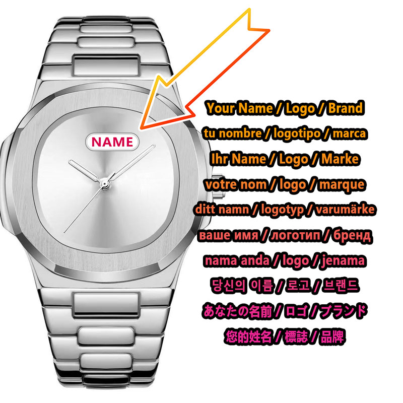 Luxury Watch Brands Logo - Custom Logo Men's Quartz Watch Minimalist