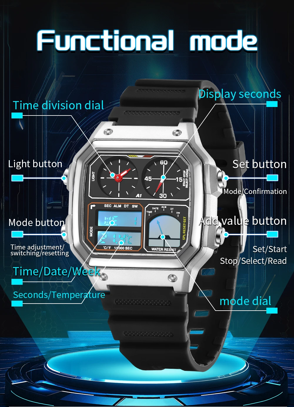 Fashion SANDA 6257 Popular Men - Luxury Watch Shop review and price