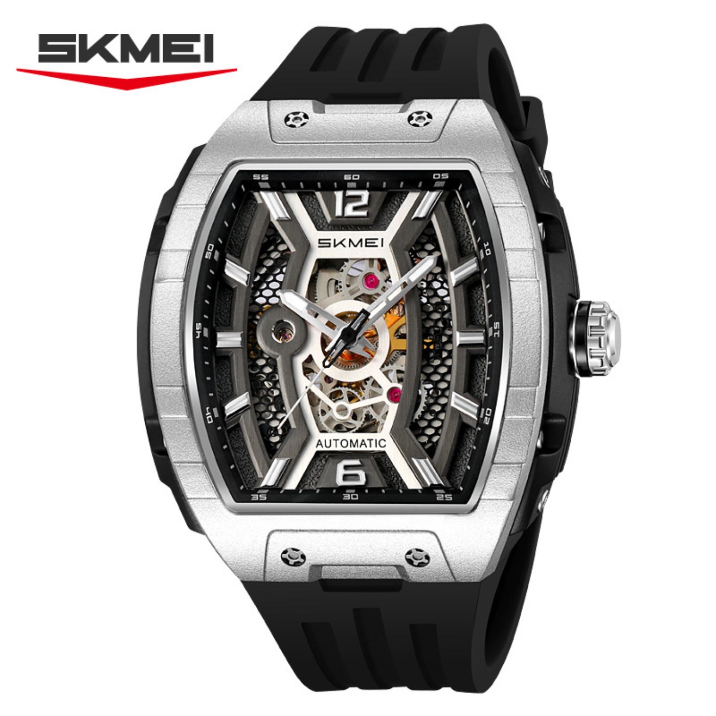 Rose Gold Tonneau Men's Automa - Luxury Watch Gold review and price