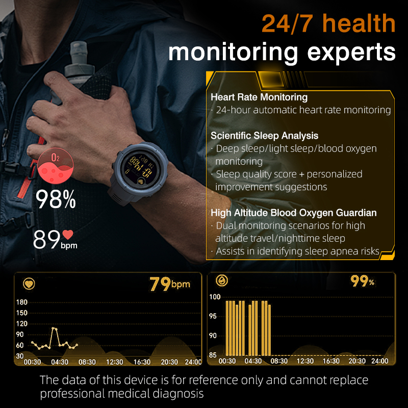 NORTH EDGE New Men's Digital W - Open Heart Watch review and price