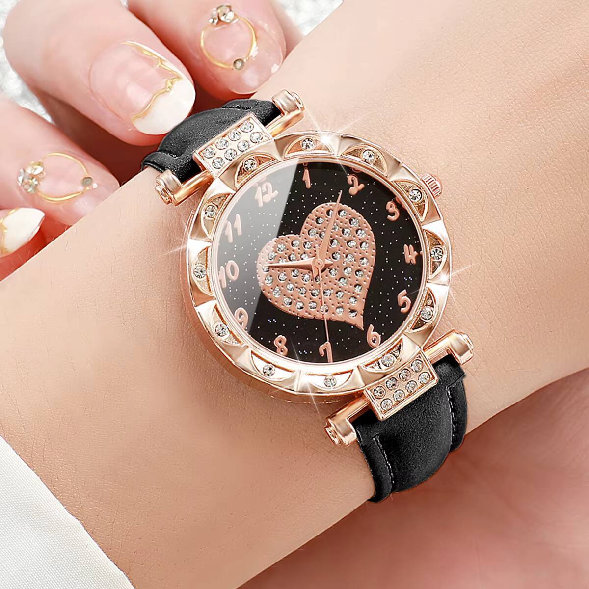 3PCS Women Watches Set Fashion - Open Heart Watch review and price