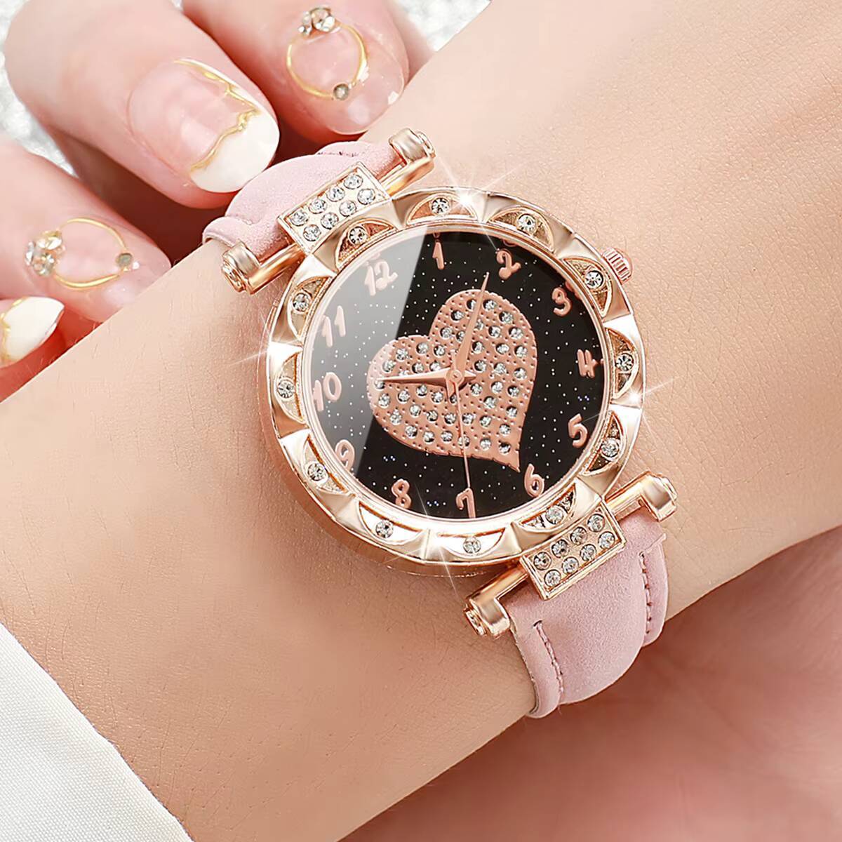 3PCS Women Watches Set Fashion - Open Heart Watch review and price