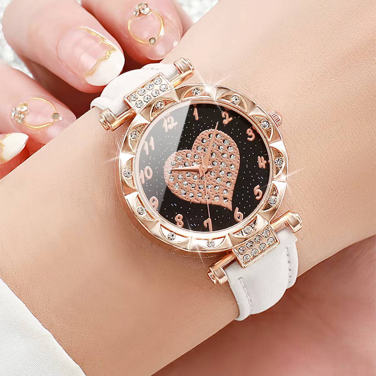 3PCS Women Watches Set Fashion - Open Heart Watch review and price