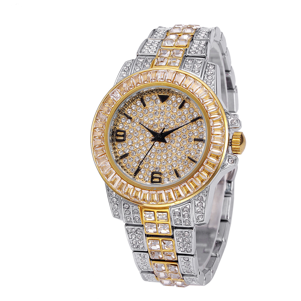 Luxury Full Stone Quartz Watch - Luxury Watch Gold review and price