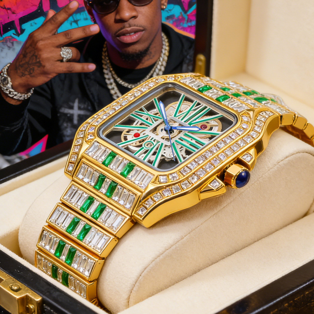 NO Logo High Quality Iced Out  - Luxury Watch Brands Logo review and price