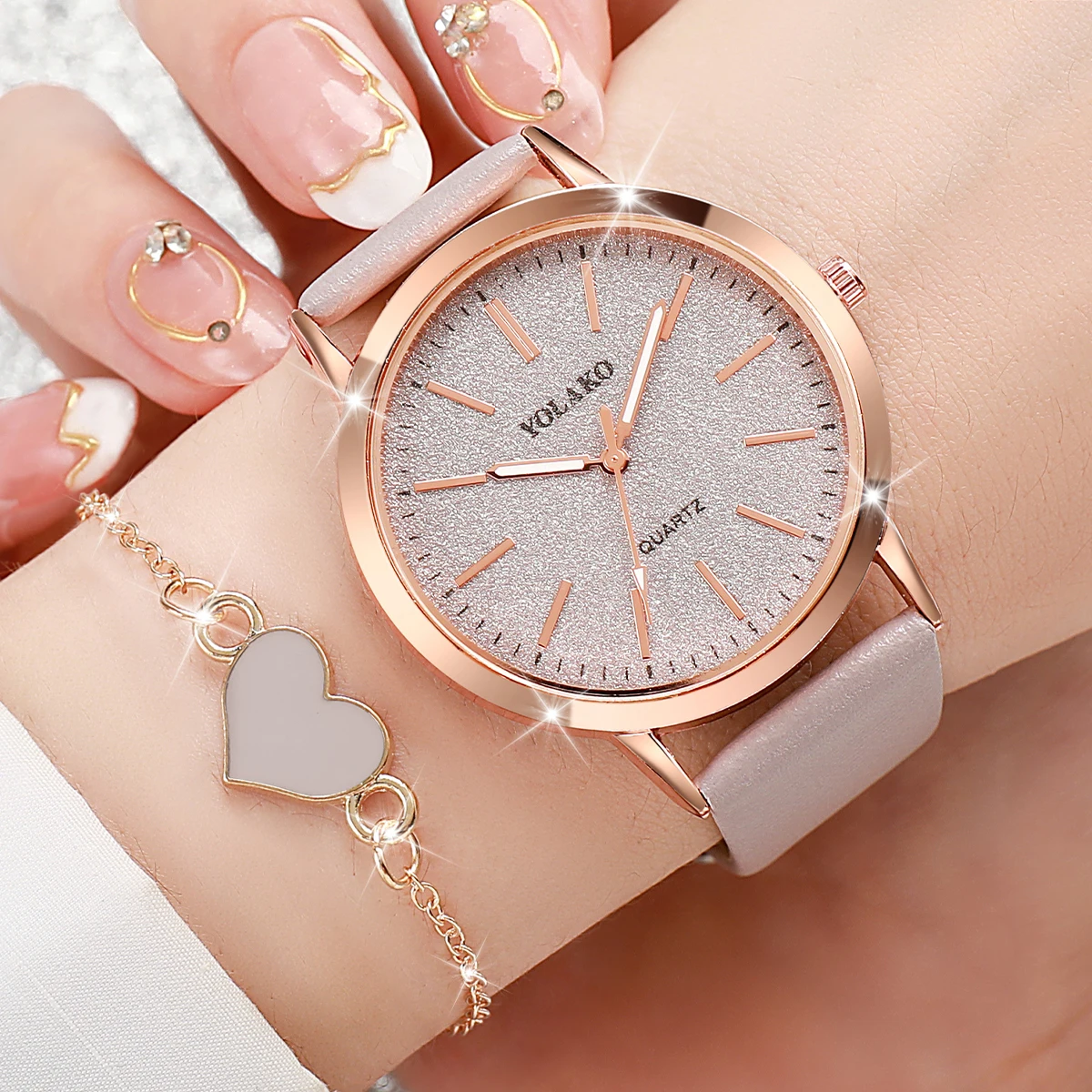 2PCS/Set Fashion Women Watches - Open Heart Watch review and price