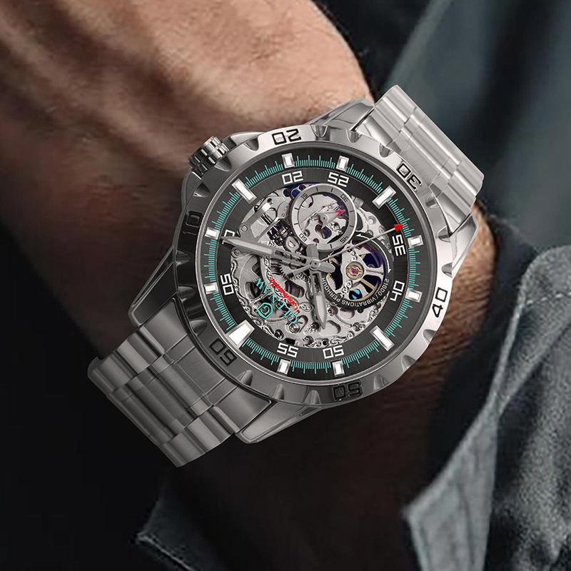 GLENAW New Classic Skeleton Me - Open Heart Watch review and price
