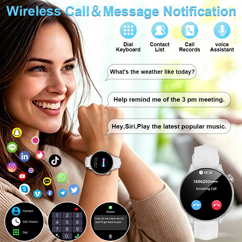 LIGE Luxury Women’s Smart Watc - Luxury Watch On Wrist review and price