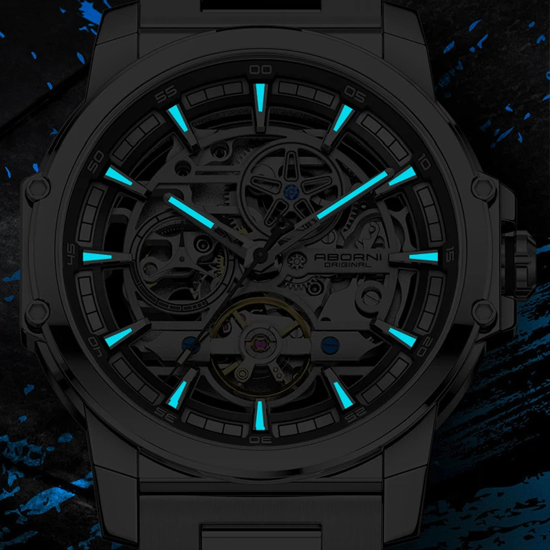 ABORNI 9039 Unique Design Skel - Open Heart Watch review and price