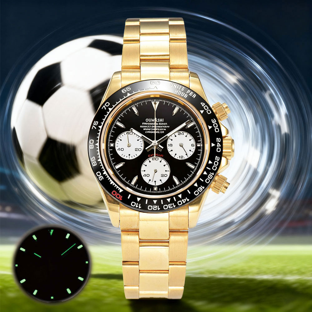39mm gold custom men's watch V - Luxury Watch Gold review and price
