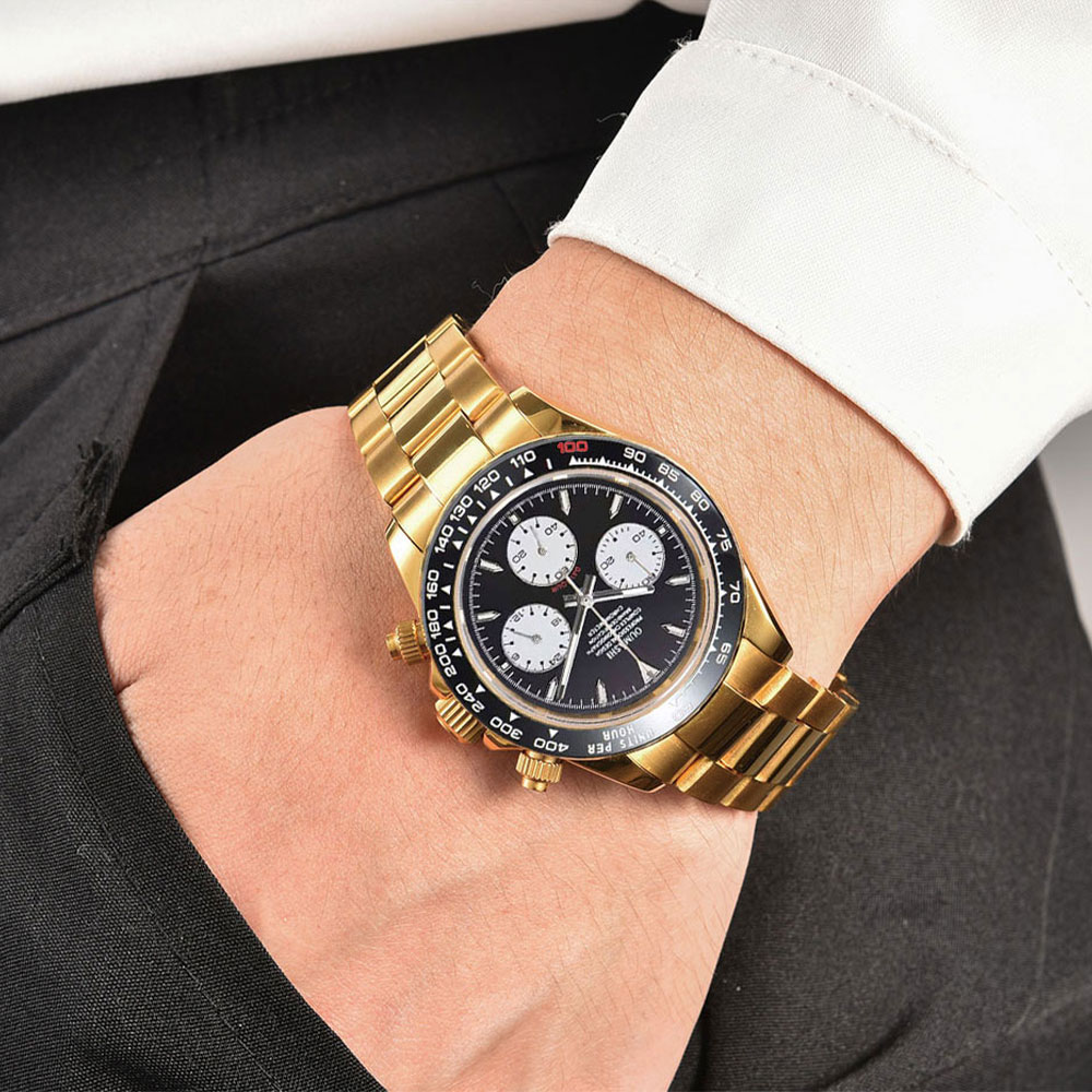 39mm gold custom men's watch V - Luxury Watch Gold review and price