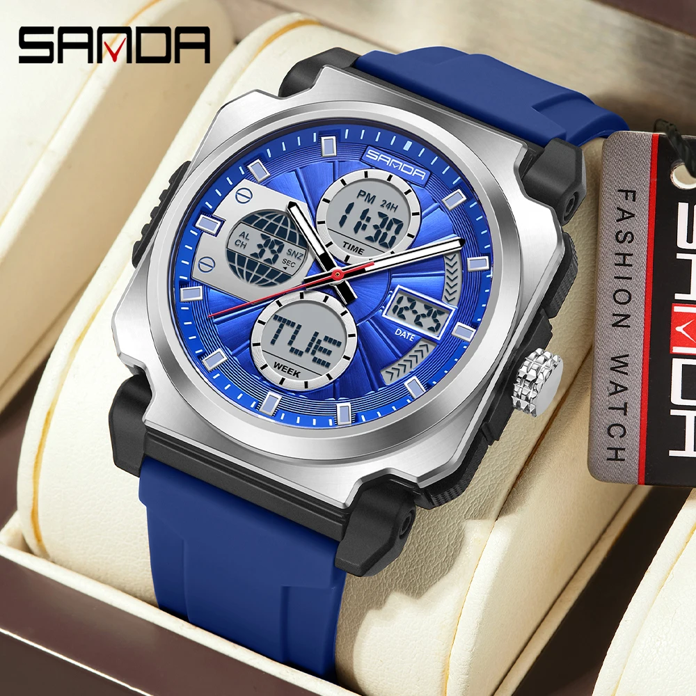 SANDA Men's Electronic Watch O - Luxury Watch Shop review and price