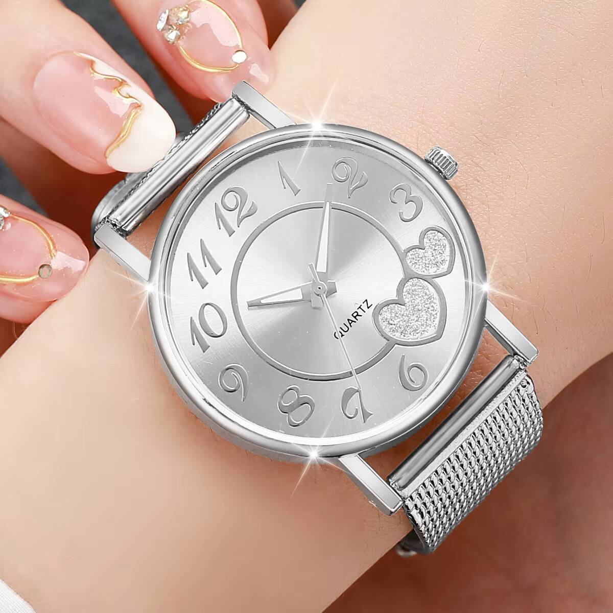 1/3PCS Fashion Heart Dial Wome - Open Heart Watch review and price